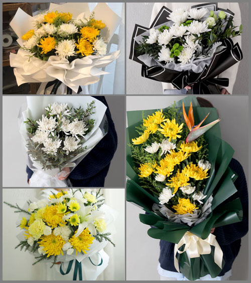 黑龙江大庆林甸县三合乡白事花束代送